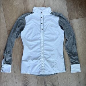 Kingsland equestrian White and Gray show Shirt